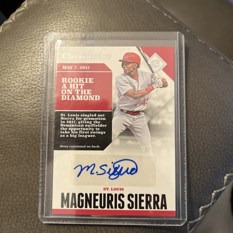 2017 Panini Chronicles Autograph AUTO #5 RC Magneuris Sierra Cardinals
