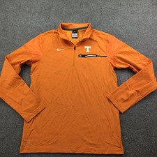 Tennessee Volunteers Pullover Mens Small Orange NCAA Nike Dri Fit 1/4 Zip