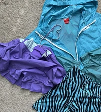 3 Lot Lululemon Womens L Lined Drawstring Fitness Skirt Nike Shorts Track Jacket