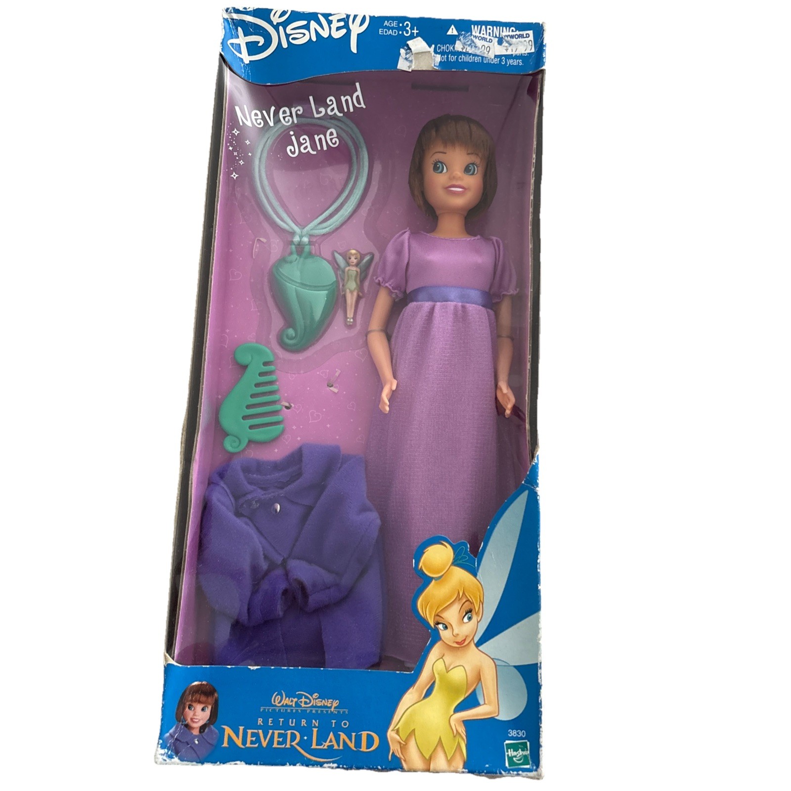 Peter Pan Return To Neverland Jane Doll Disney 2002 Hasbro  