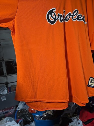 Vtg Majestic MLB Cooperstown Collection Baltimore Orioles Practice Jersey SZ 5XL - Picture 10 of 23