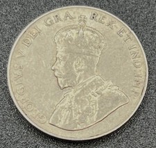 1922 Canada 5 Cents KM#29 Nickel George V VF Very Fine World Coin Foreign