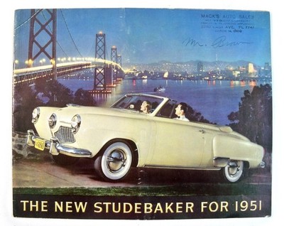 1951 Model Year Studebaker Sales Booklet: Champion, Commander & Land Cruiser