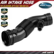 Engine Air Intake Hose for Volkswagen VW Jetta Golf 1999 2000 2001 L4 2.0L Black