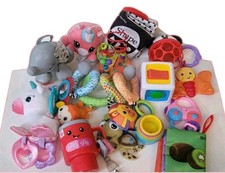 Lot Of 15 Baby Toys Rattles Teething Plush Stuffed