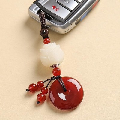 Feng Shui Amulet Car Keychain Safe Travel Blessing Good Luck keychain key ring