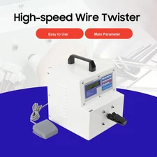 110V High Speed Automatic Wire Twisting Machine LCD Display Line Wire Twister