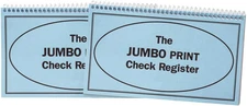 Giant Print Check Register, Set of 2