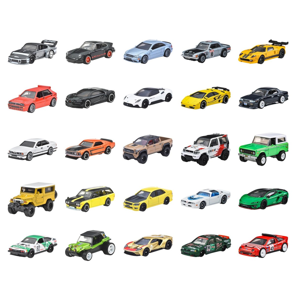 Hot Wheels Boulevard 25 Car Factory Set Premium Die Cast 1/64 Toy