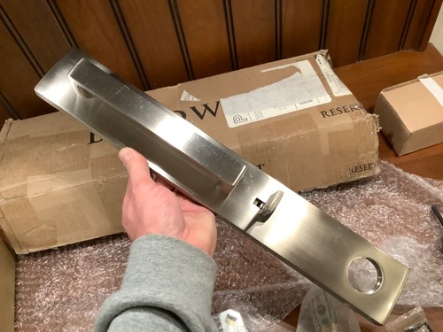 Baldwin EE.SANxCON.CQE 150 Santa Cruz Full Plate Single Cylinder -Nickel NO KEYS - Picture 5 of 12