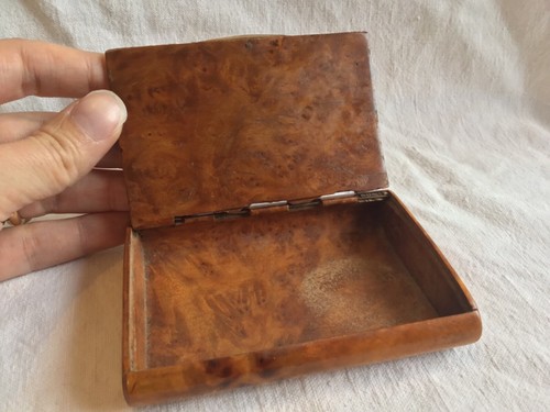 BOITE ECRIN ANCIEN BOIS LOUPE OR SAPHIR XIX DUCHESSE ADOLPHE FRONTIN CARTIER - Foto 6 di 10