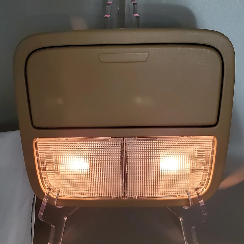 2007-2003 Honda Ridgeline Dome Light Tan OEM Overhead Console Big Lens Tested - Image 2 of 4