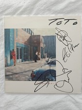 Toto signed lp,autographed Steve Lukather,David Paich