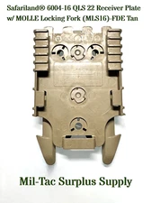 Safariland® AMTH-KIT2 QLS 22 Receiver Plate w/MOLLE Locking Fork (MLS16) - FDE