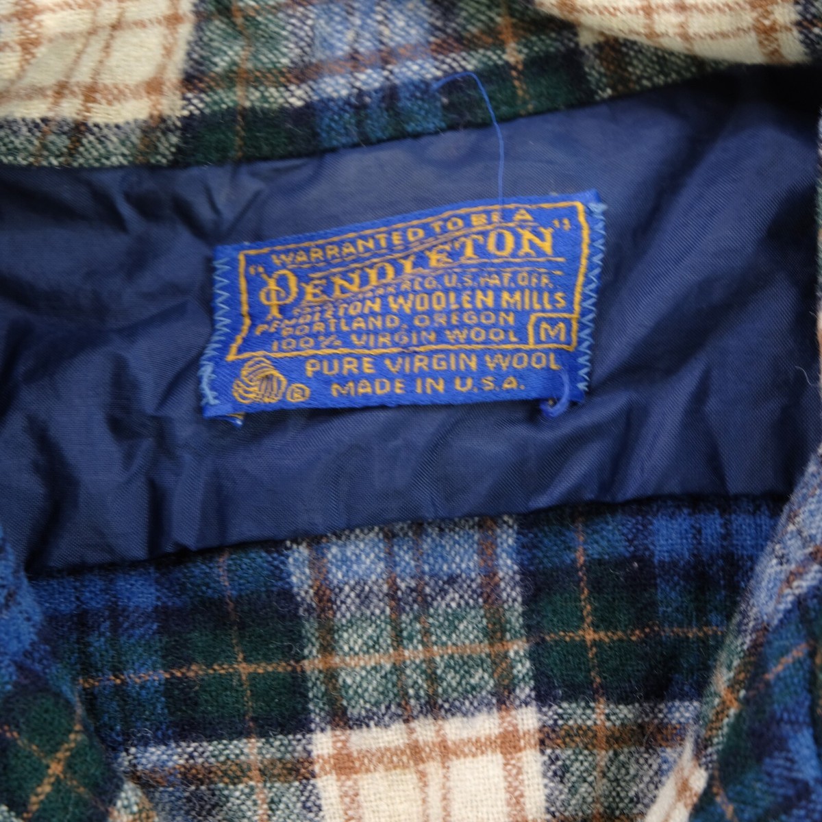 Rare Vintage PENDLETON Checkered Plaid Casual Flannel Board