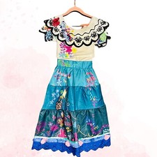 Super cute Disney Store Encanto Mirabel Costume dress w flowers butterflies, NWT