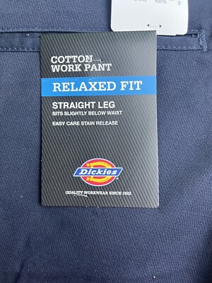 Dickies Relaxed Fit Straight Leg Men's Cotton Work Pants