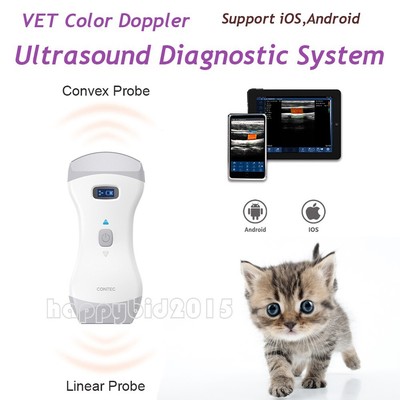  Dogs/Cats Veterinary Ultrasound Scanner Wifi Machine Color Doppler Dual probe