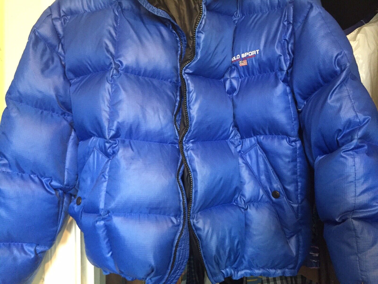 Vintage 90s Polo Sport Ralph Lauren Quilted Down Puff… - Gem