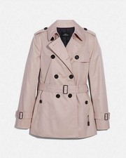 Coach Short Trench Coat Quartz M