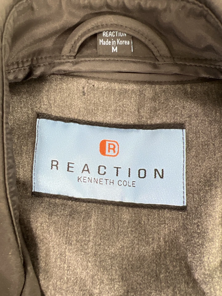 Abrigo básico forrado negro para hombre Reaction by Kenneth Cole - M Foto 3 de 4