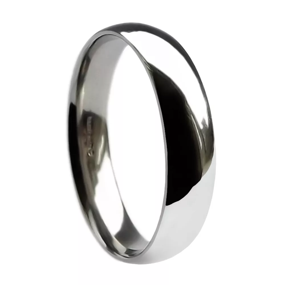 6mm 950 Platino Tribunale Comfort Matrimonio Anelli Uomo UK