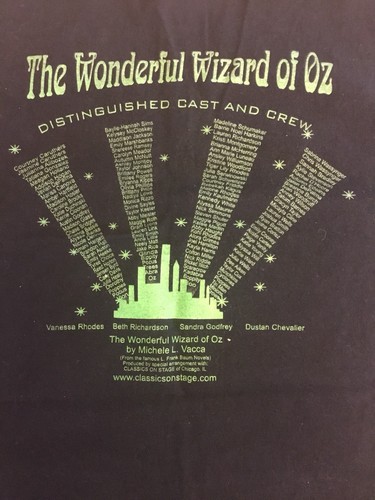 Camiseta negra The Wonderful Wizard of Oz clásicos en el escenario talla grande - Imagen 4 de 6