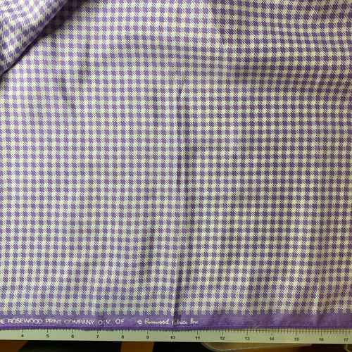 Rosewood Print Co. Lavender Houndstooth Apparel Poly Fabric | by the yard - Picture 3 of 3