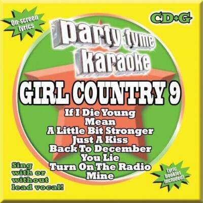 Party Tyme Karaoke - Girl Country 9 (88-Song CDG) - Audio CD - VERY GOOD