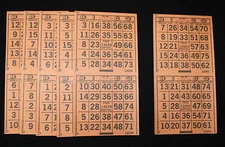 BINGO PAPER Cards Sheets 2 on 1 Orange Solid - 150 sheets