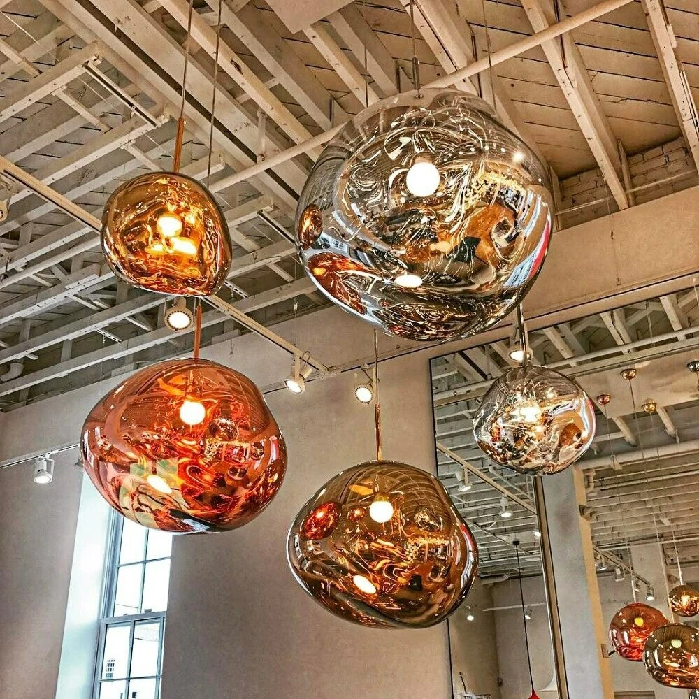 Nordic LED Lava Pendant Lights Modern Lamp PVC Lighting Living