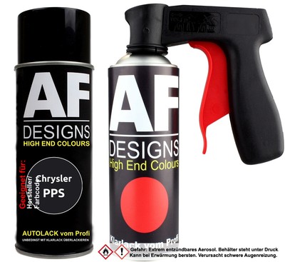 Spraydosen Griff Set für Chrysler PPS Fathom Blue Metallic Basislack Klarlack Ha