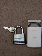 National Marker Lock with 2 Keys! Brand NEW Lock!