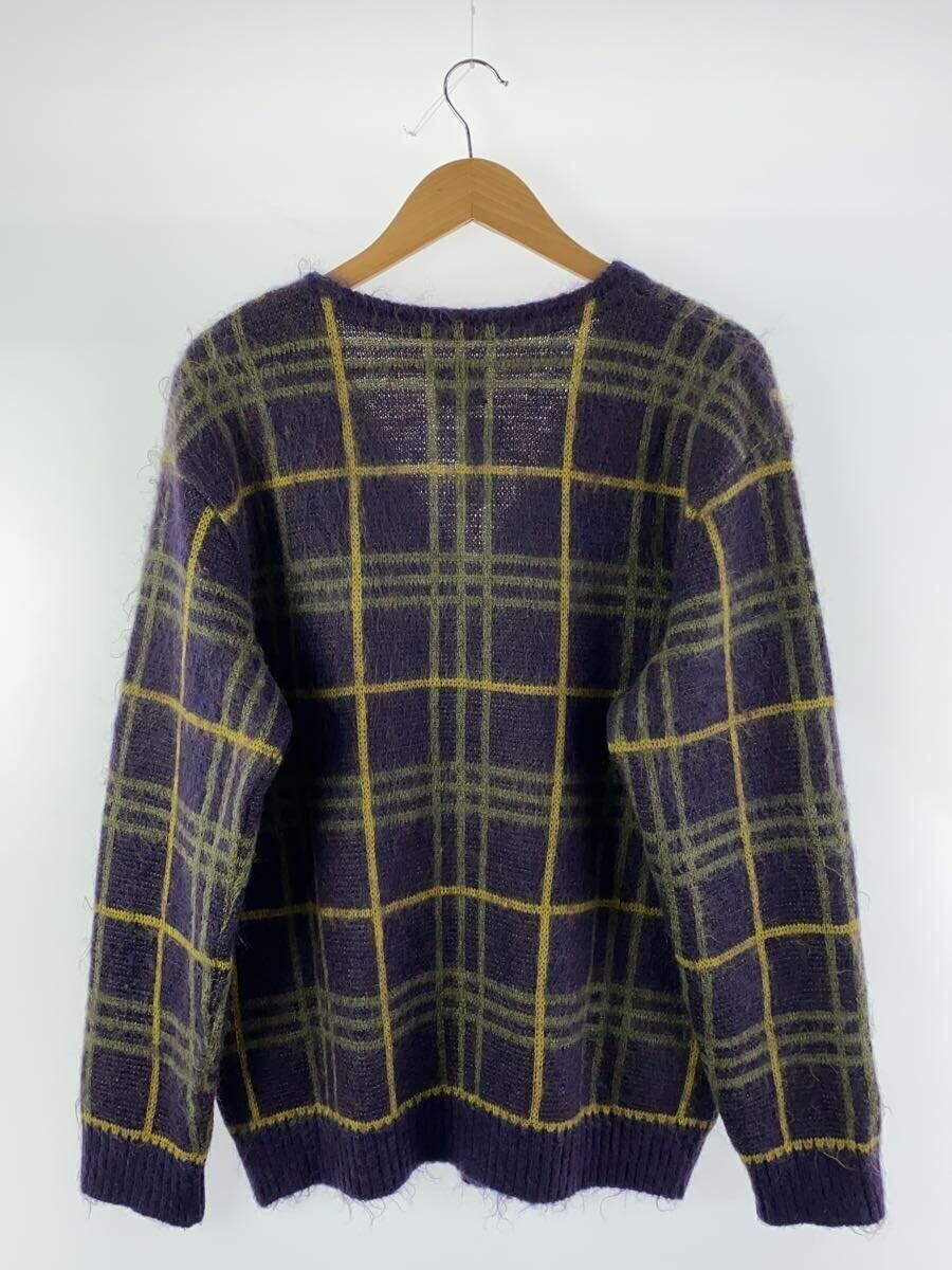Needles Cardigan (Thick L Mohair Purple Check HM272 Used | eBay Needles Cardigan (Thick L Mohair Purple Check HM272 Used | eBay