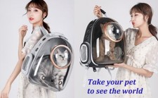 Pet Backpacks with Transparent Space Capsule Ideal for Small Cats And Dogs