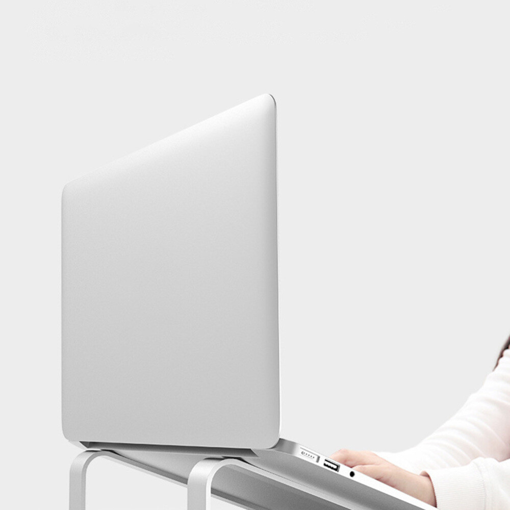 Compact Silver Portable Laptop Stand for Notebook & Computer Desks-image