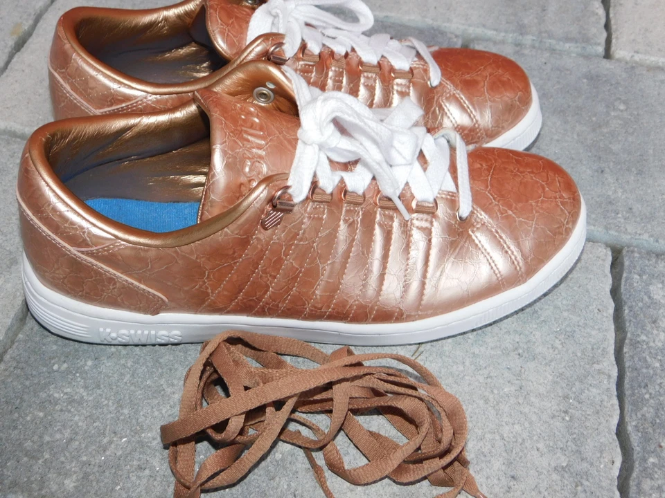 K-SWISS Lozan Aged Foil rose gold SNEAKERS EUR 42 size UK 8 us 10 shoes BRILLANT - Photo 4/4