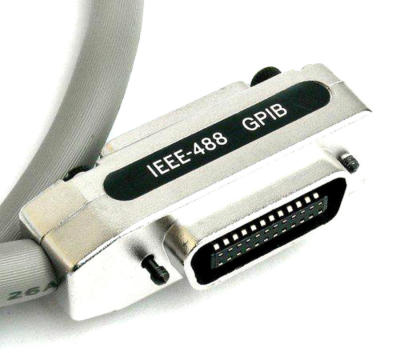 1M IEEE-488 Cable GPIB Cable Grey color metal hood
