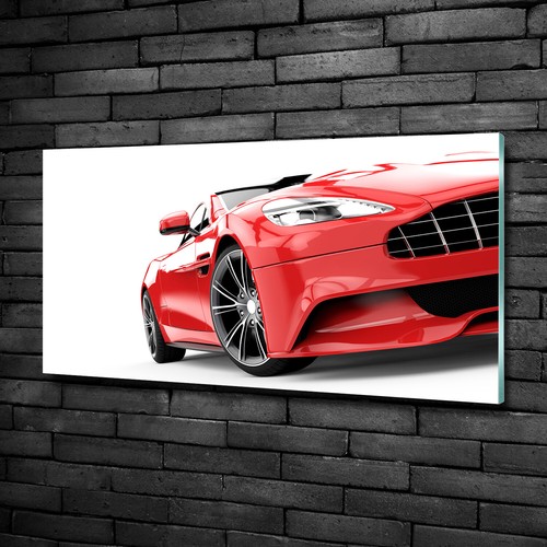 Tableau Sur Verre Trempé Tulup - Volant Cabriolet, 100x50 Cm, Style Moderne