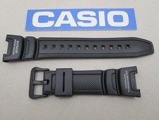 Genuine Casio Twin Sensor SGW-100J black resin rubber watch band strap