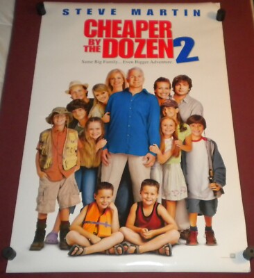 Cheaper by the Dozen 2 Movie Poster 27x40 D/S Steve Martin  Bonnie Hunt  E. Levy