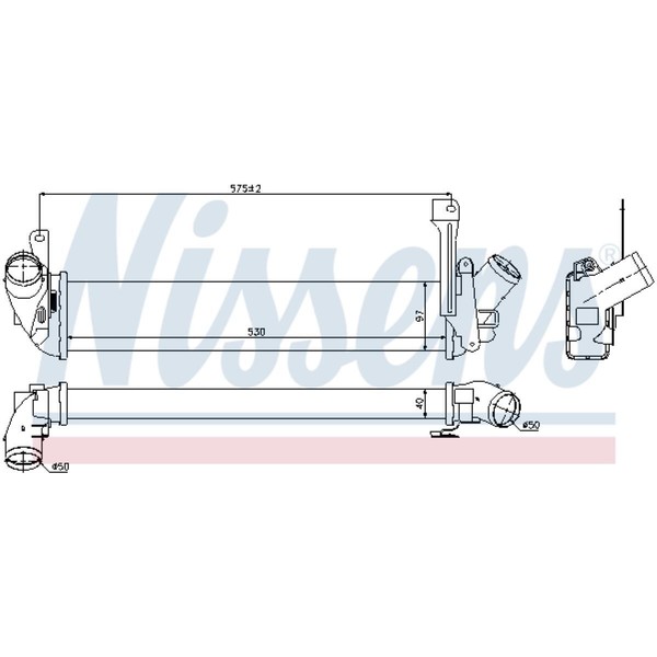 LadeluftküHler LuftgeküHlt Aluminium FüR Renault Kangoo KC0/1_ FC0/1_ X80-image