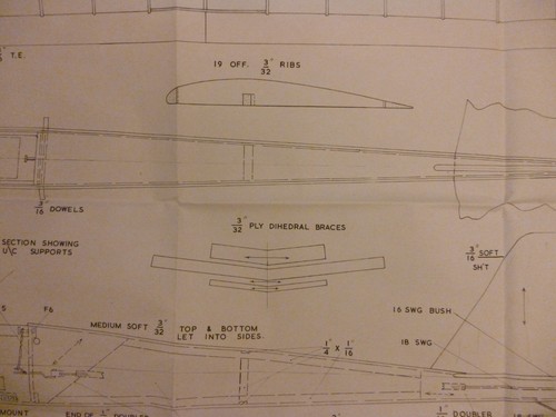 RAR Bauplan für 'Phleet Phoot' RC 'Retro' Sportmotorflugzeug. Ein RM Plan. - Bild 5 von 7