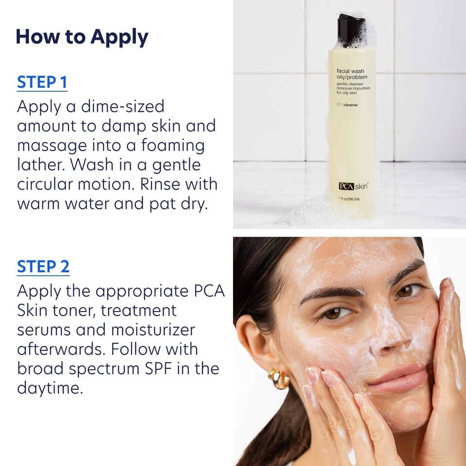 PCA Skin Facial Wash Piel Grasa/Sensible a Problemas 7oz EXP 02/2027 *Nuevo En Caja* Foto 4 de 4