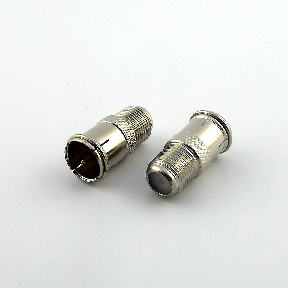 10pcs F Quick Male to F Female In Series Straight RF Coax TV Connector Adapter - Image 3 of 4