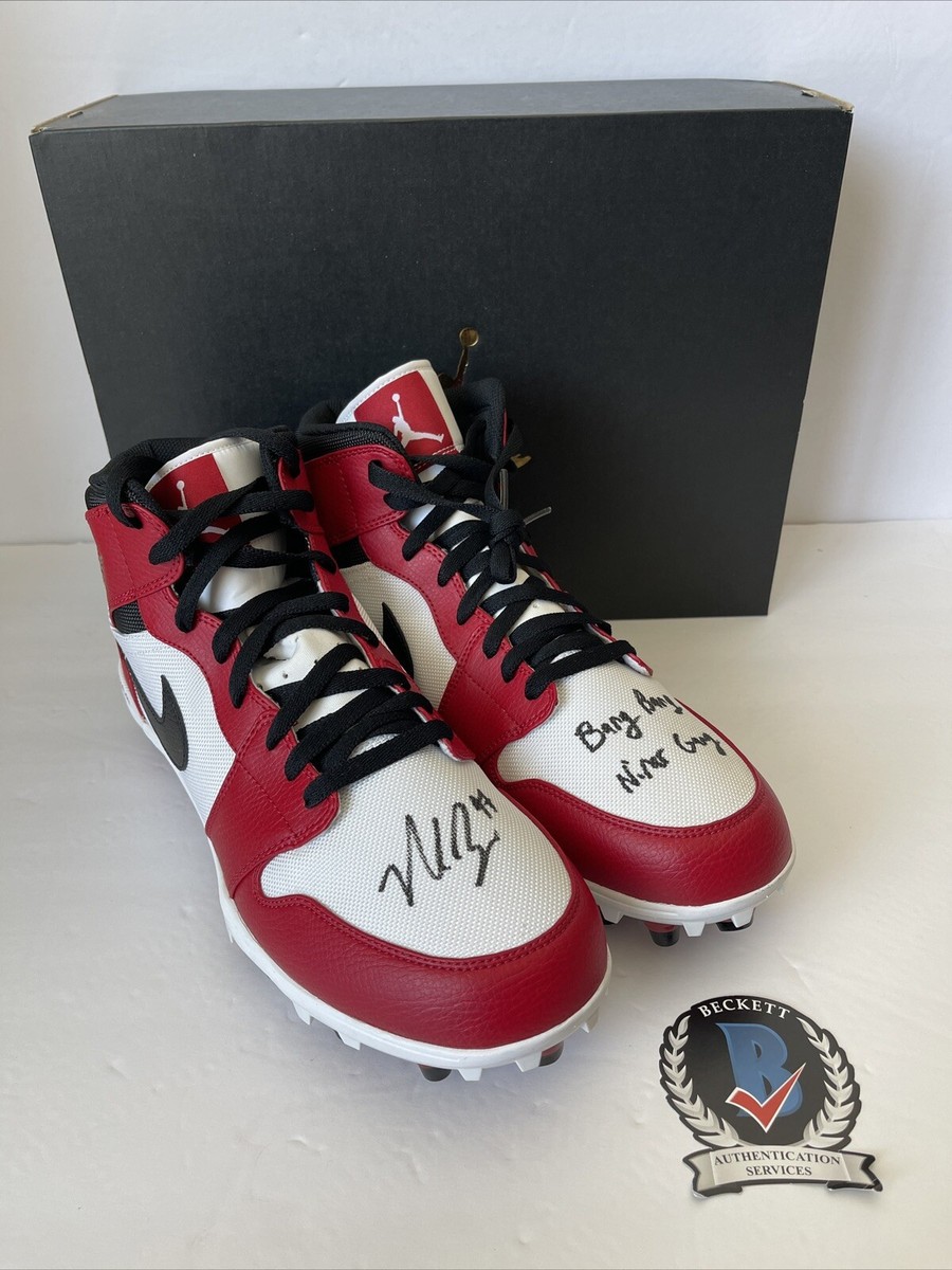 Nick Bosa Signed CHICAGO Jordan Football Cleats San Francisco