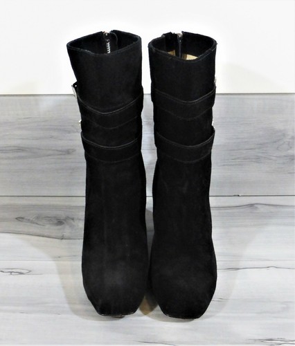 Michael Kors Black Suede Leather Wedge 