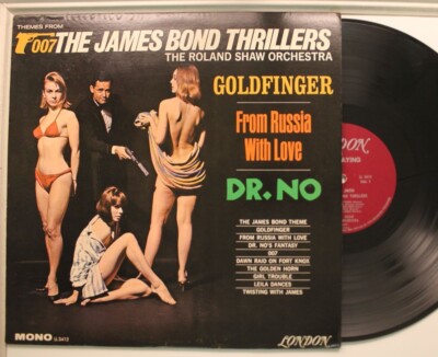 Roland Shaw Orch Lp Themes From The James Bond Thrillers On London - Vg++ / Vg++