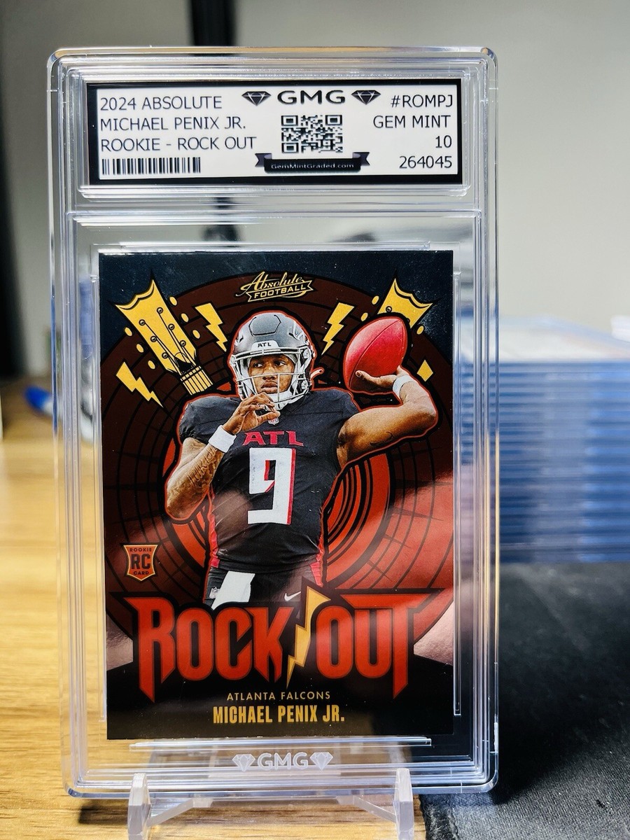 2024 Absolute Michael Penix Jr. Rookie Rock Out GMG Graded 10 Gem