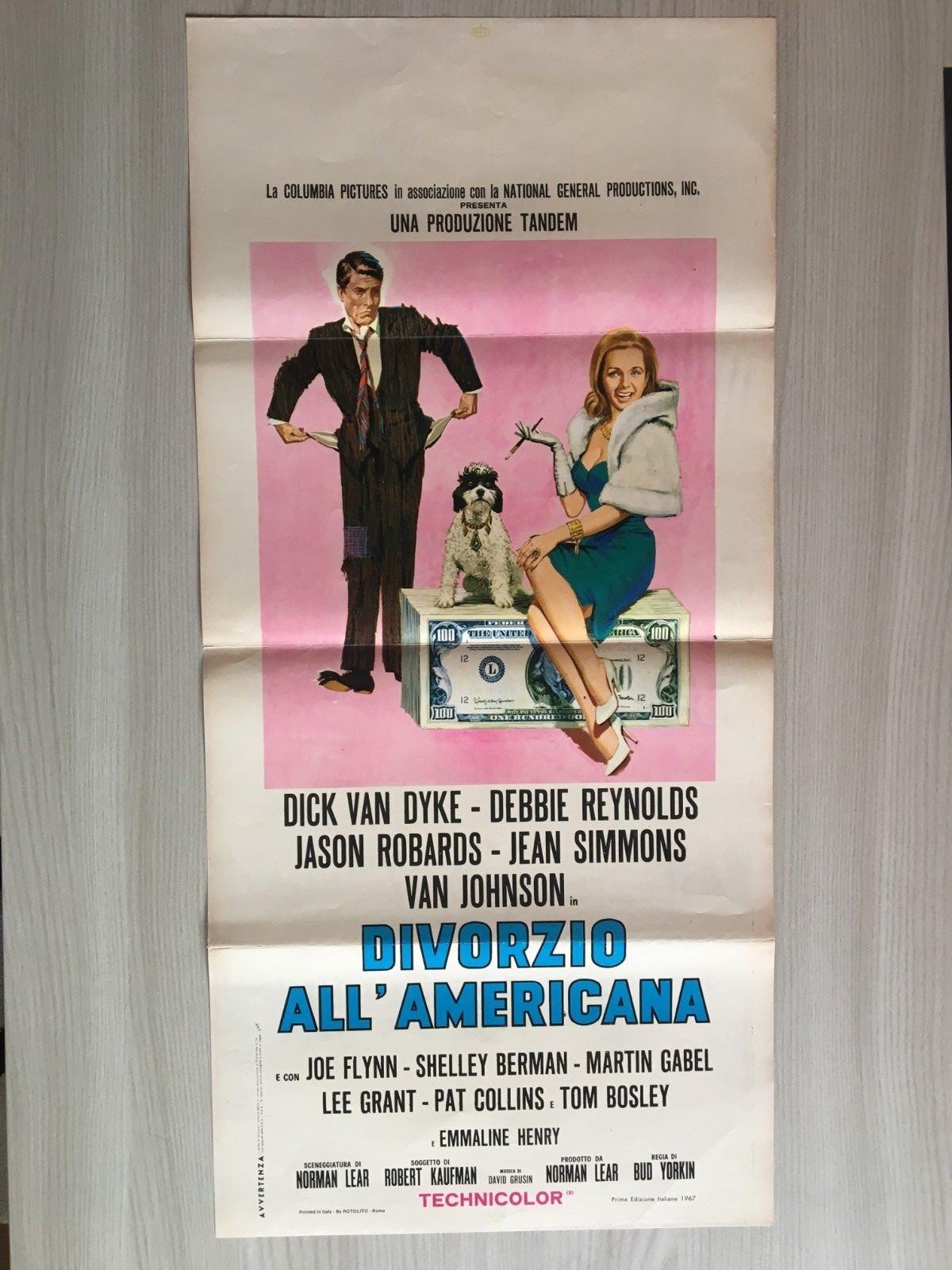 Locandina originale film Divorzio all'americana (1967) - Regia di Bud Yorkin